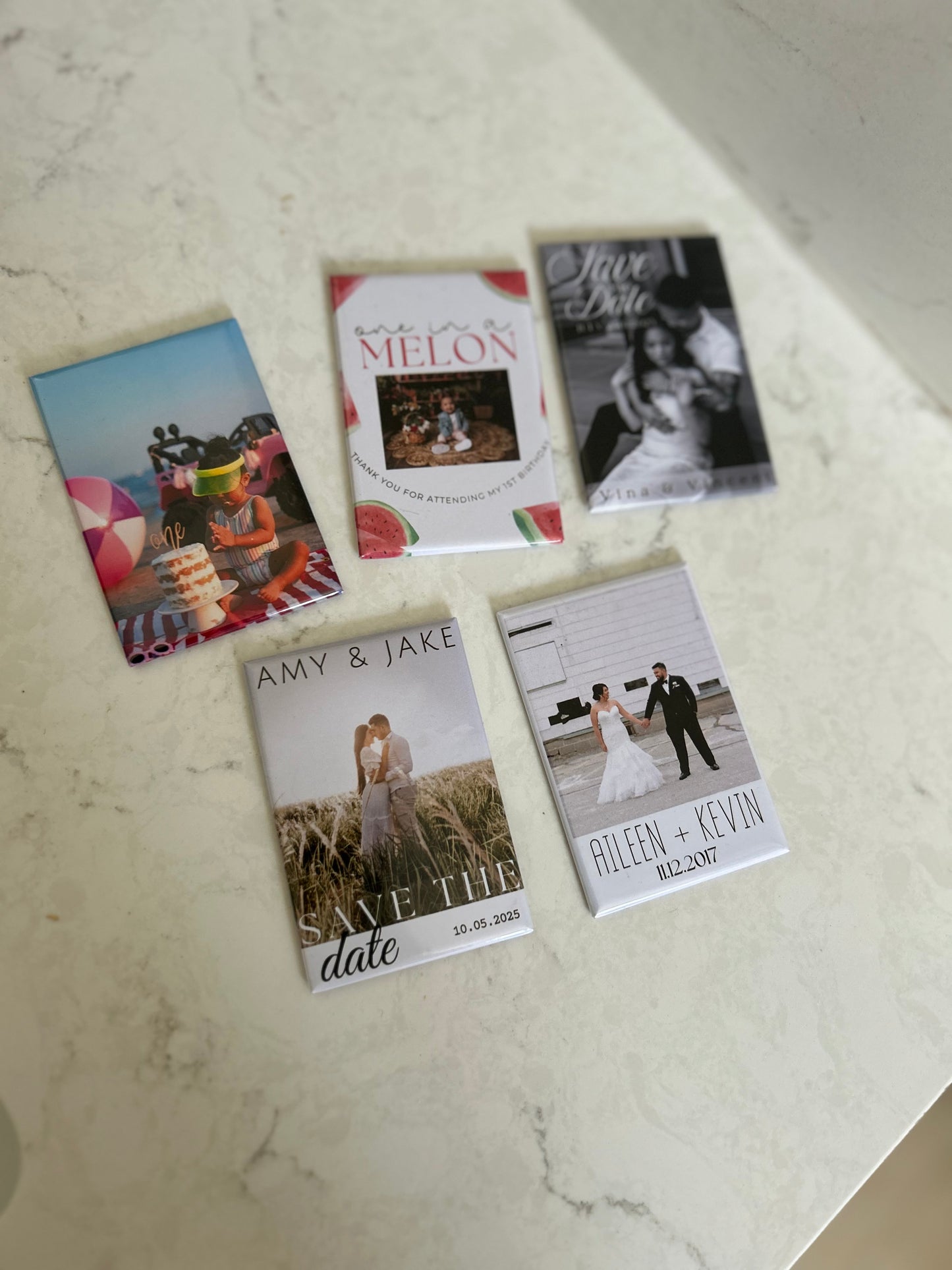 Custom Rectangle Photo Magnets Sets