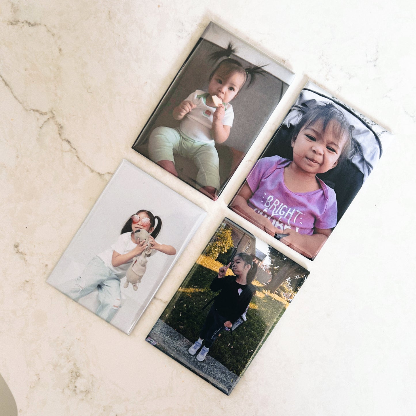 Custom Rectangle Photo Magnets Sets